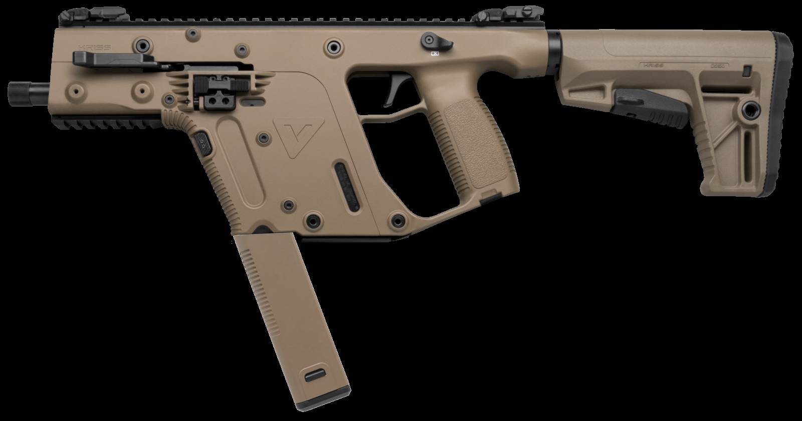 KRISS VECTOR SBR RIA 5.5" THRD BBL COLLAPSABLE STOCKK 40RD 9MM FDE CLASS 3