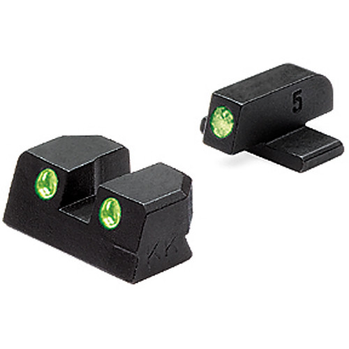 Meprolight Tru-Dot Tritium Sight Set Green Front/Green Rear Fits Sig Sauer 40/45ACP 0101293101