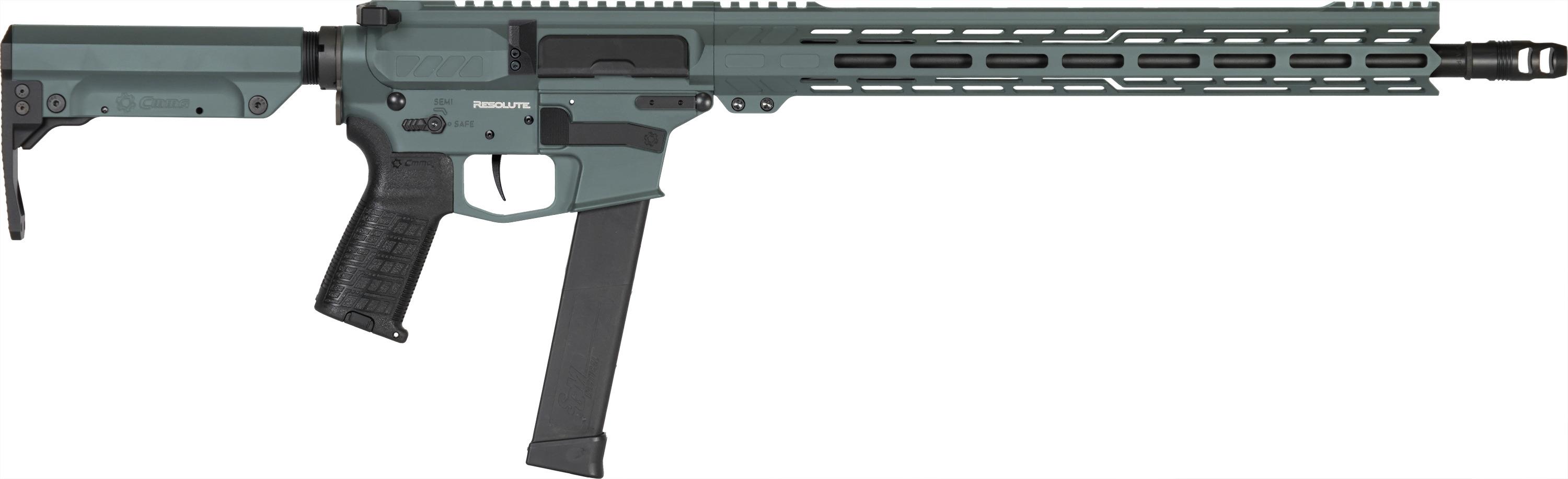 CMMG RESOLUTE MKG RIA 45 AUTO 16 IN BBL M-LOK HG CHARCOL GREEN 1/26RD MAG