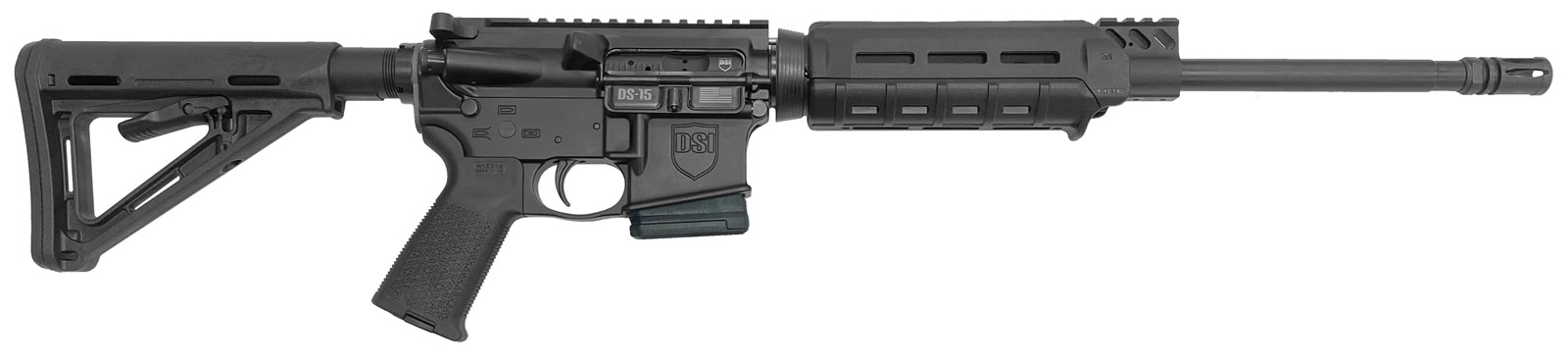 DSI  DS-15 FXD MAG MOE RIA 5.56 NATO 16IN BBL ORC BLK MOE STK 7IN MOE FE FIXED 10RD PMAG 50 ST CMP