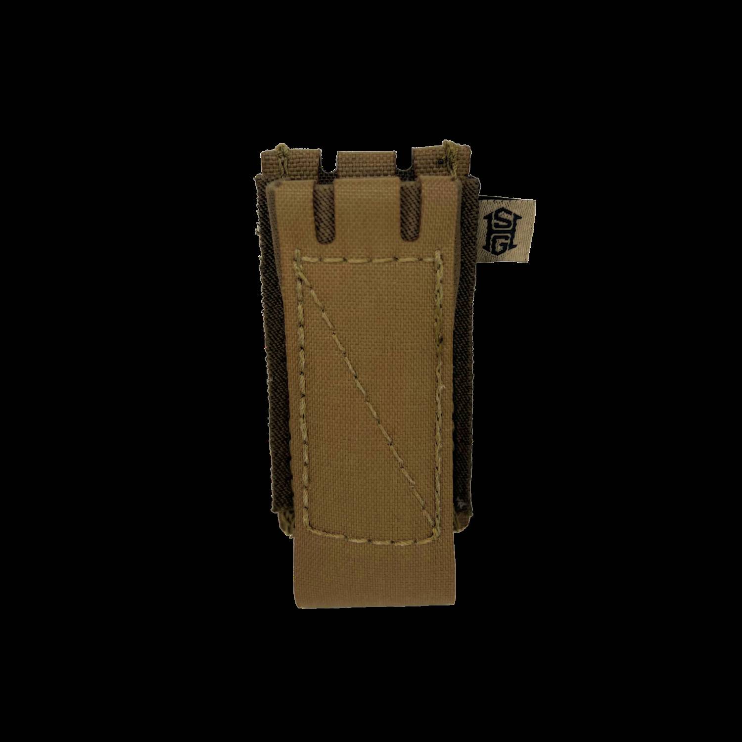 HIGH SPEED GEAR: EP-P ELASTIC PISTOL MAG POUCH COYOTE BROWN FITS MOST PISTOL MAGS LOW PROFILE