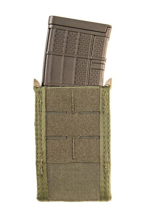 HIGH SPEED GEAR DUTY RIFLE TACO OD SLEEK FRONT CONCEALAD BUNGEE HOLDS MOST RIFLE MAGS