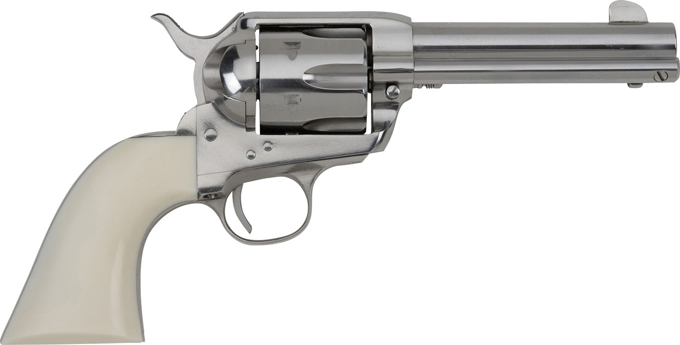 EMF DEL STNL STEEL CALIFORNIAN SA HGR 45 COLT 4 3/4" ULTRA IVORY GRIP