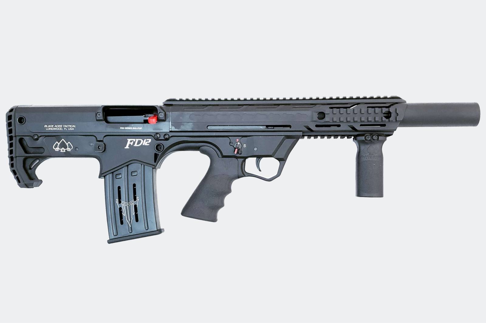 BLACK ACES TACTICAL BULLPUMP SGP 12GA 18.5IN BBL BLK SYN STK 2 5RD MAGS 3 CHOKES 28IN OVERALL