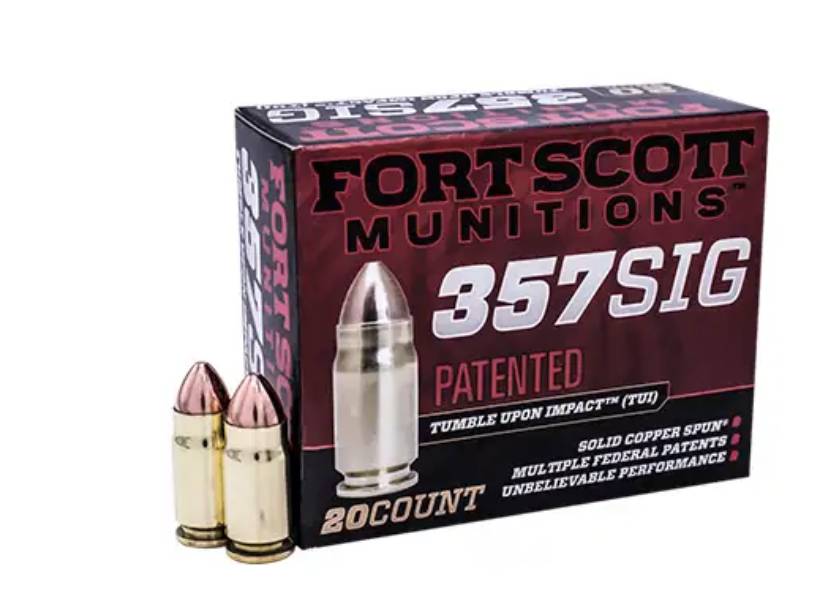 Fort Scott Munitions Lead-Free 357 SIG TUI 95 Grain Ammunition (20 Rounds)