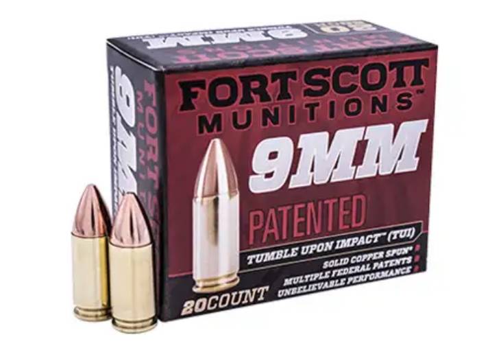 Fort Scott Munitions Tumble Upon Impact (TUI) 9mm Handgun Ammunition