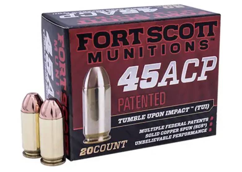 Fort Scott Munitions 450180SCV Tumble Upon Impact (TUI) 45ACP 180gr...