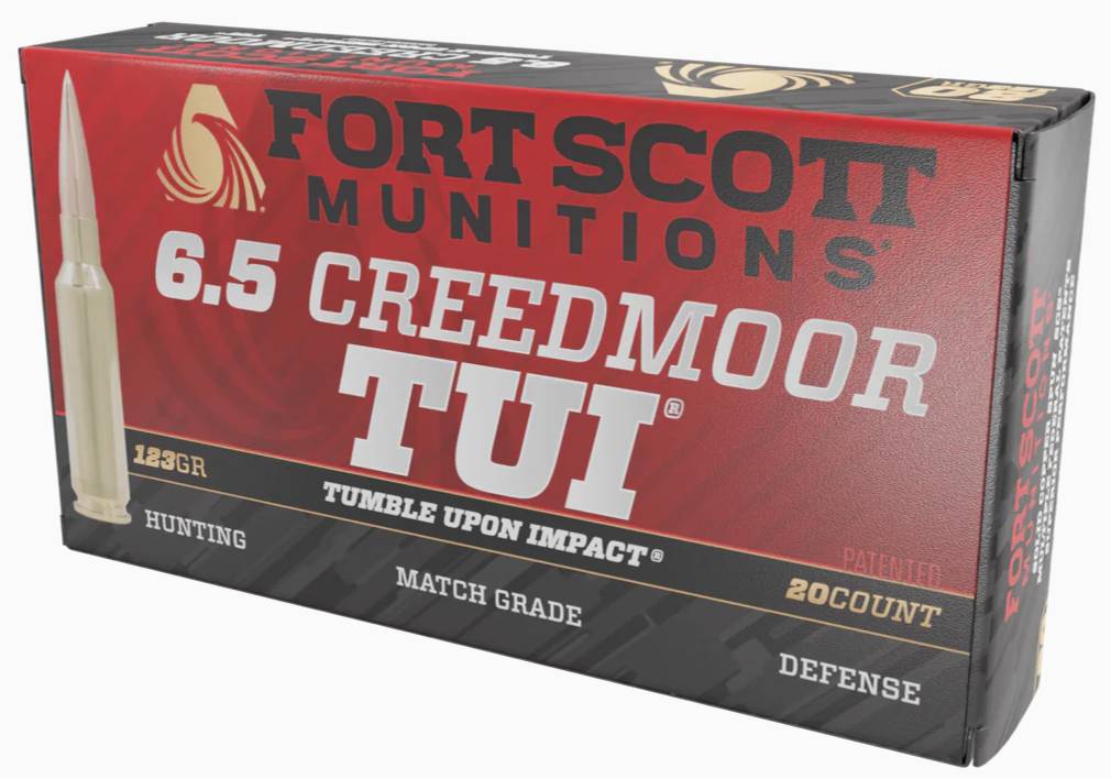 Fort Scott Munitions 6.5 Creedmoor Tumble Upon Impact (TUI) 140gr Solid Copper Spun Ammo