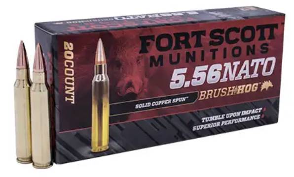Fort Scott Munitions 5.56x45mm NATO 55GR TUI Lead-Free Rifle Ammunition (20rd)