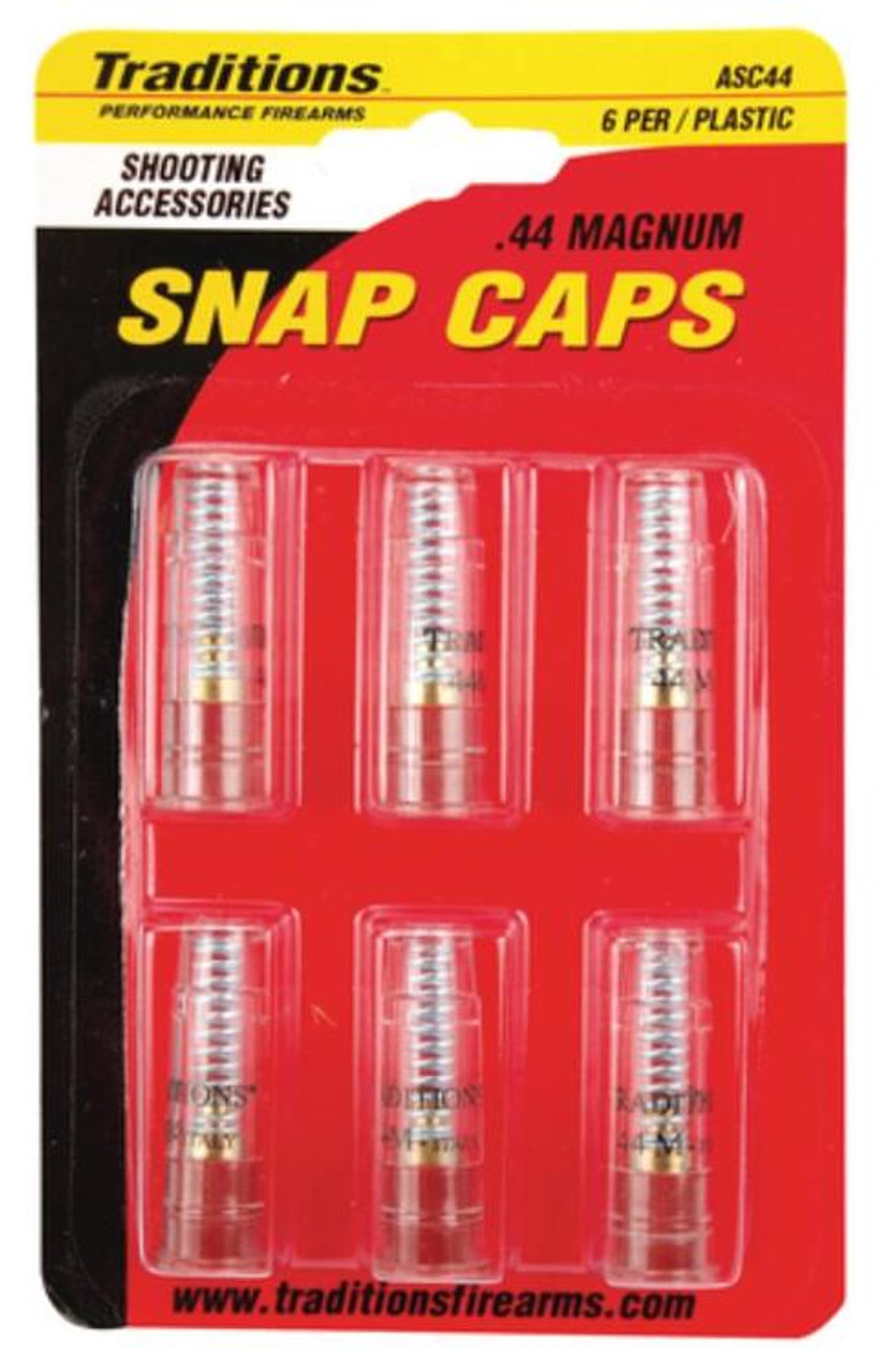 TRADITIONS SNAP CAPS 44 REM MAG HANDGUN PLASTIC 6-PK ( 6 PER CASE )