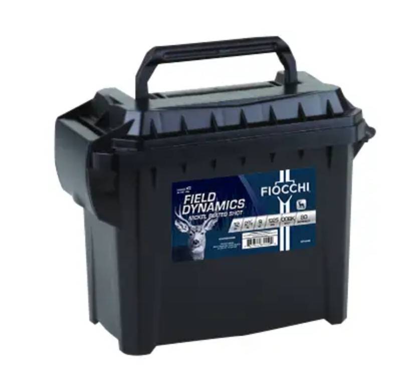 FIOCCHI BUCKSHOT AMO 12GA 2.75 IN 9PEL 1BK LOW RECOIL 80RD FIELD BOX