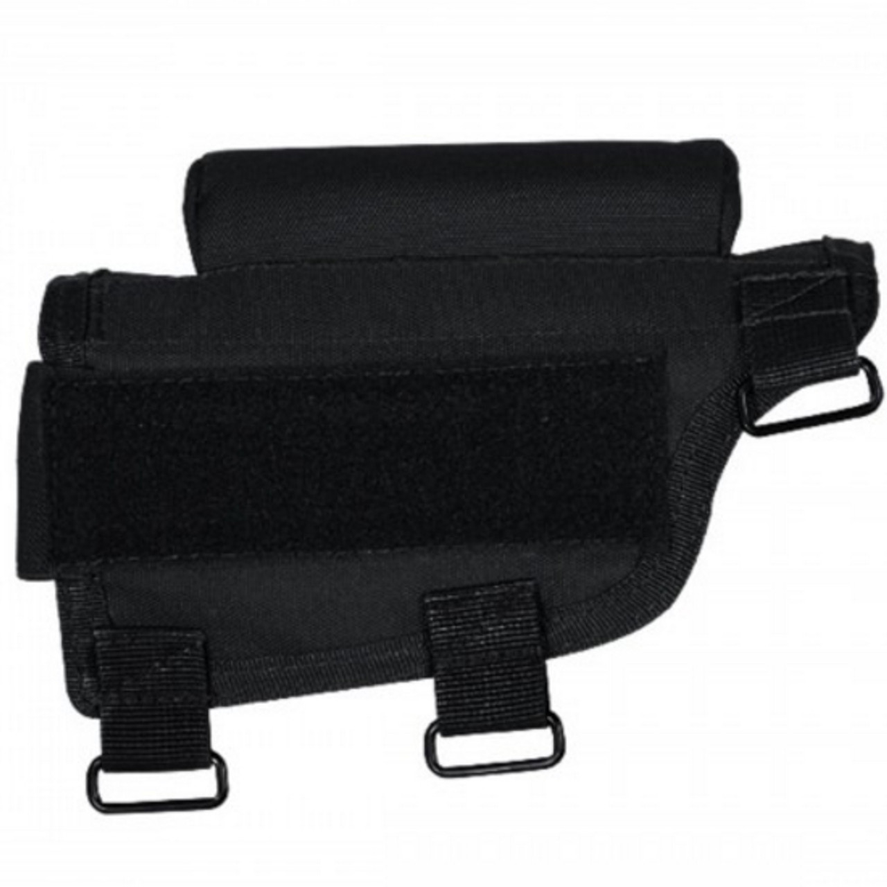 VOODOO TACTICAL BUTTSTOCK CHEEK PIECE WITH AMMO CARRIER BLACK