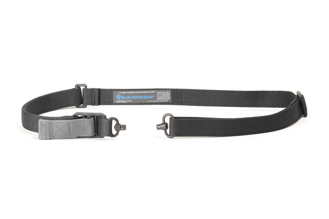 BLUEFORCE VICKERS 1.25IN 2PT CMBT SLNG W PUSH BUTTON CONNECT BLK