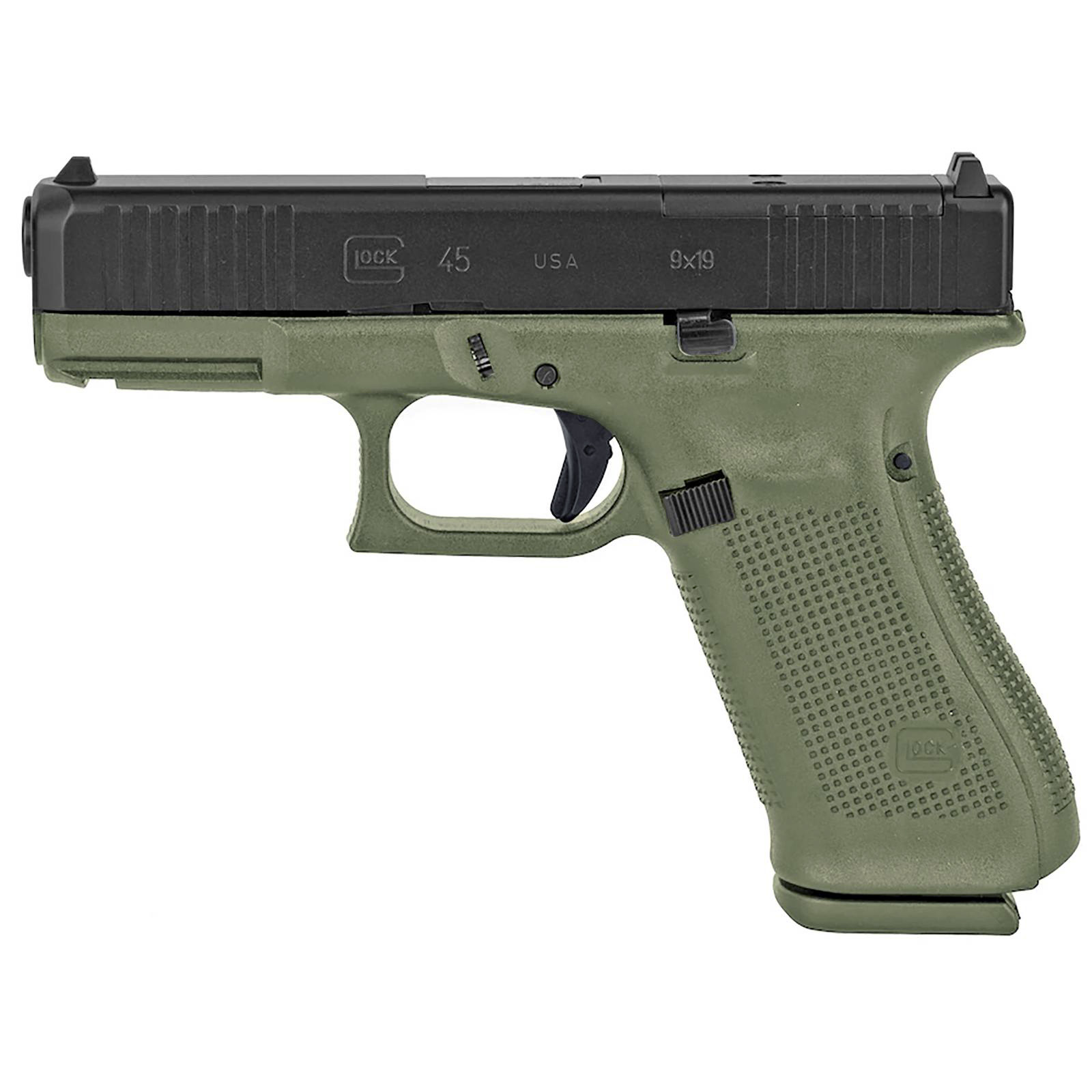 GLOCK 45 G45 GEN 5 BFG HGA 9MM 4.0 IN BBL FS BLACK 3 17RD MAGS 5LB TRIGGER FRONT SERRATIONS BFG FRAME