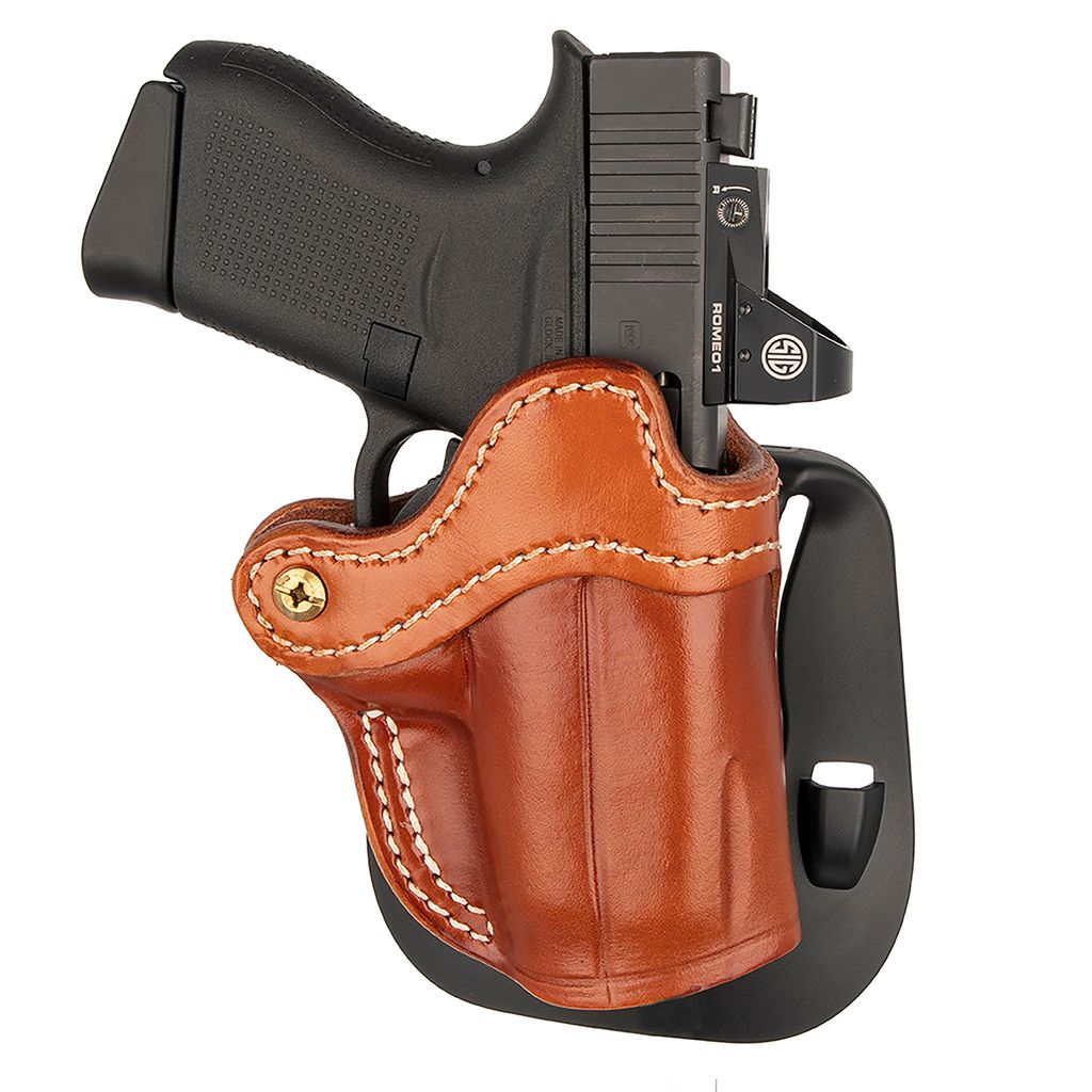 1791 GUN LEATHER OPTIC READY OWB PADDLE HOLSTER SIZE 1 CLASSIC BROWN RH