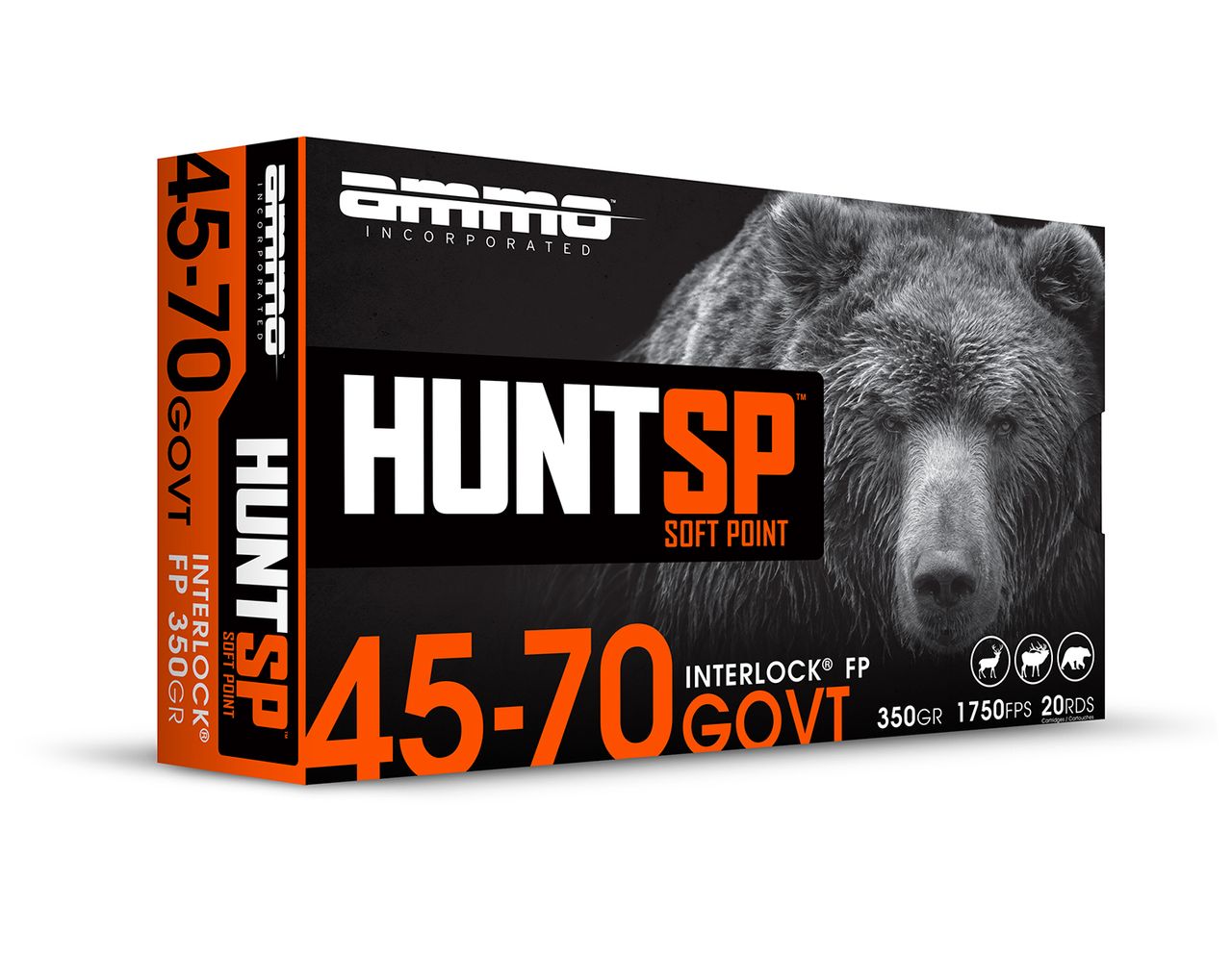 Ammo Incorporated 4570G350SP-A20 45-70 Gov 350 Gr 20/Box Rifle Ammo