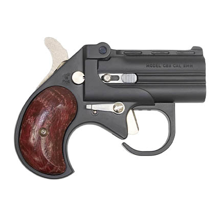 Derringer- Big Bore w Guardian -9mm Blk/RSWD Black w Rosewood Grip 2.75" Barrel; 4.65" OAL; 2 Rounds