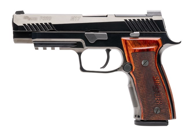 SIG Sauer P320 M17 Ceremonial 9mm Pistol (High Polish DLC)