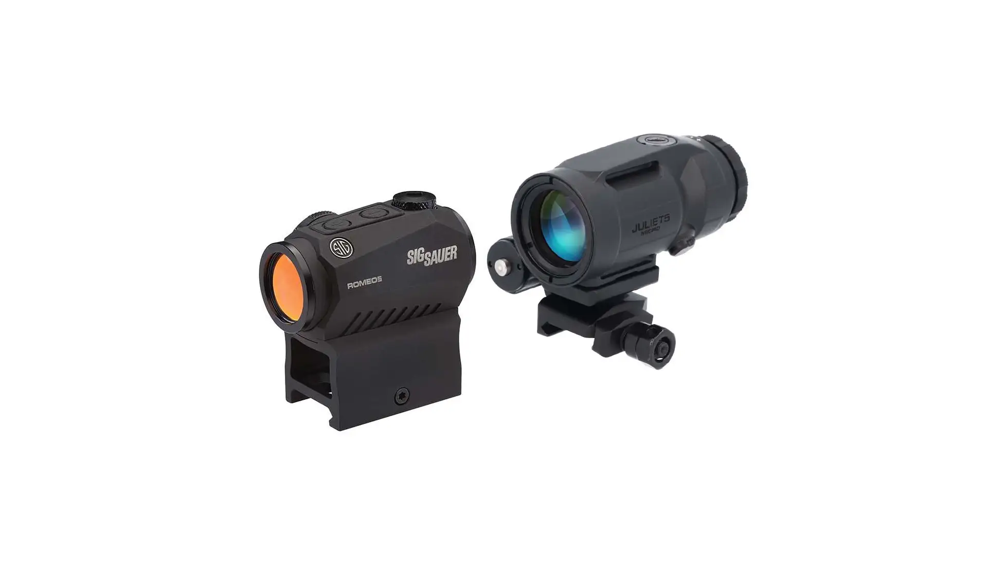 Sig Sauer SORJ5X201 Romeo5XDR & Juliet5 Micro Combo Kit 1x/5x 20mm Black - Sig Sauer - 20MM