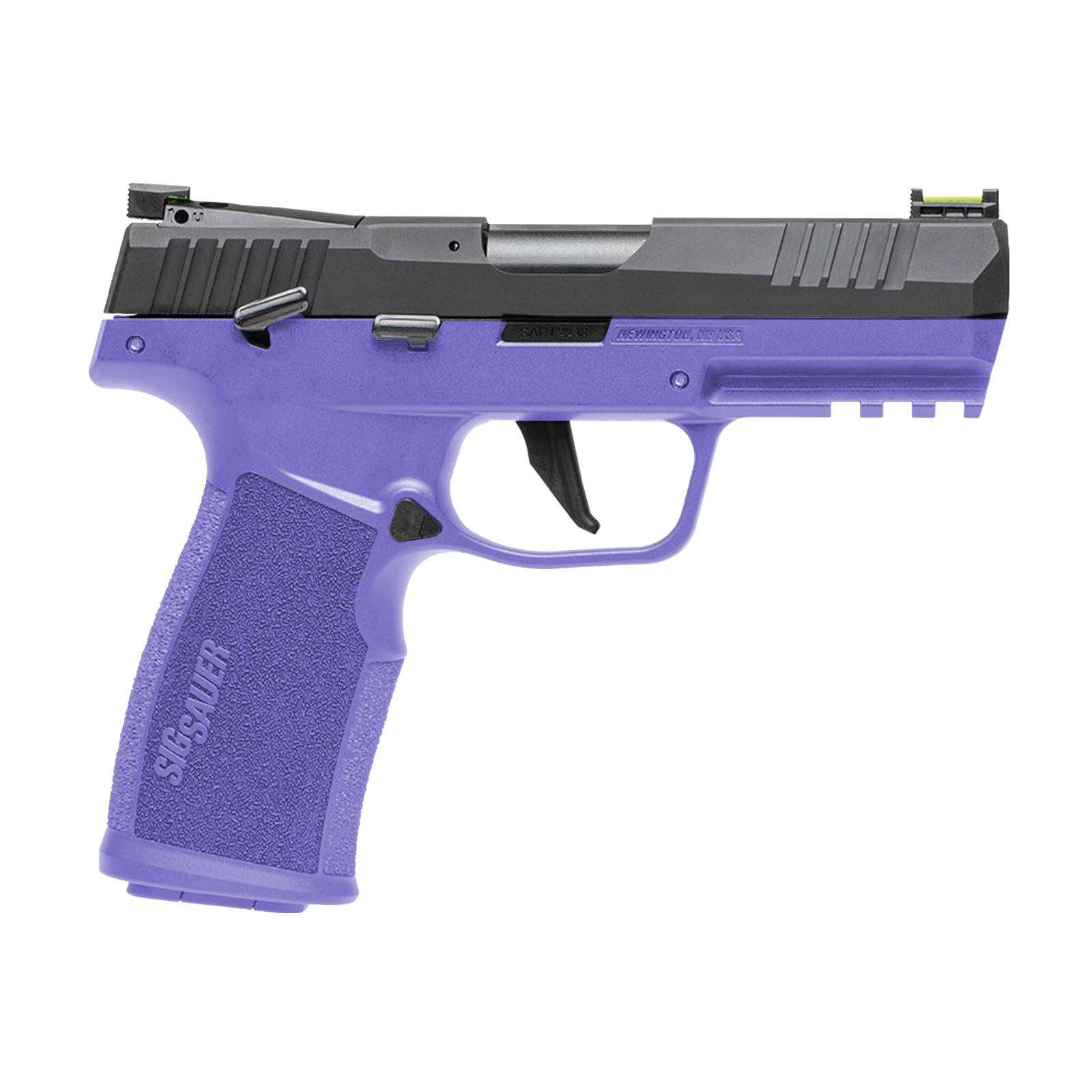 SIG SAUER P322 HGA 22LR 4IN BBL ADJ FOS OPTIC READY POLY CERAKOTED PURPLE GRIP BLK SLIDE 2 10RD MAGS