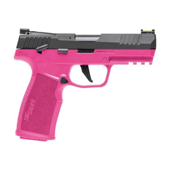 SIG SAUER P322 HGA 22LR 4IN BBL ADJ FOS OPTIC READY POLY CERAKOTED PINK GRIP BLK SLIDE 2 10RD MAGS