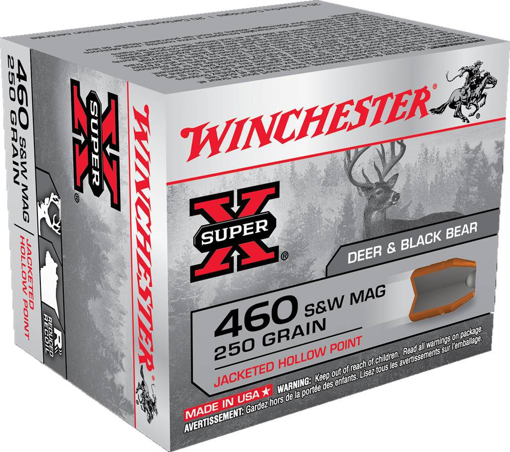 Winchester Super-X .460 S&W Magnum 250 Grain JHP (20 Rounds)
