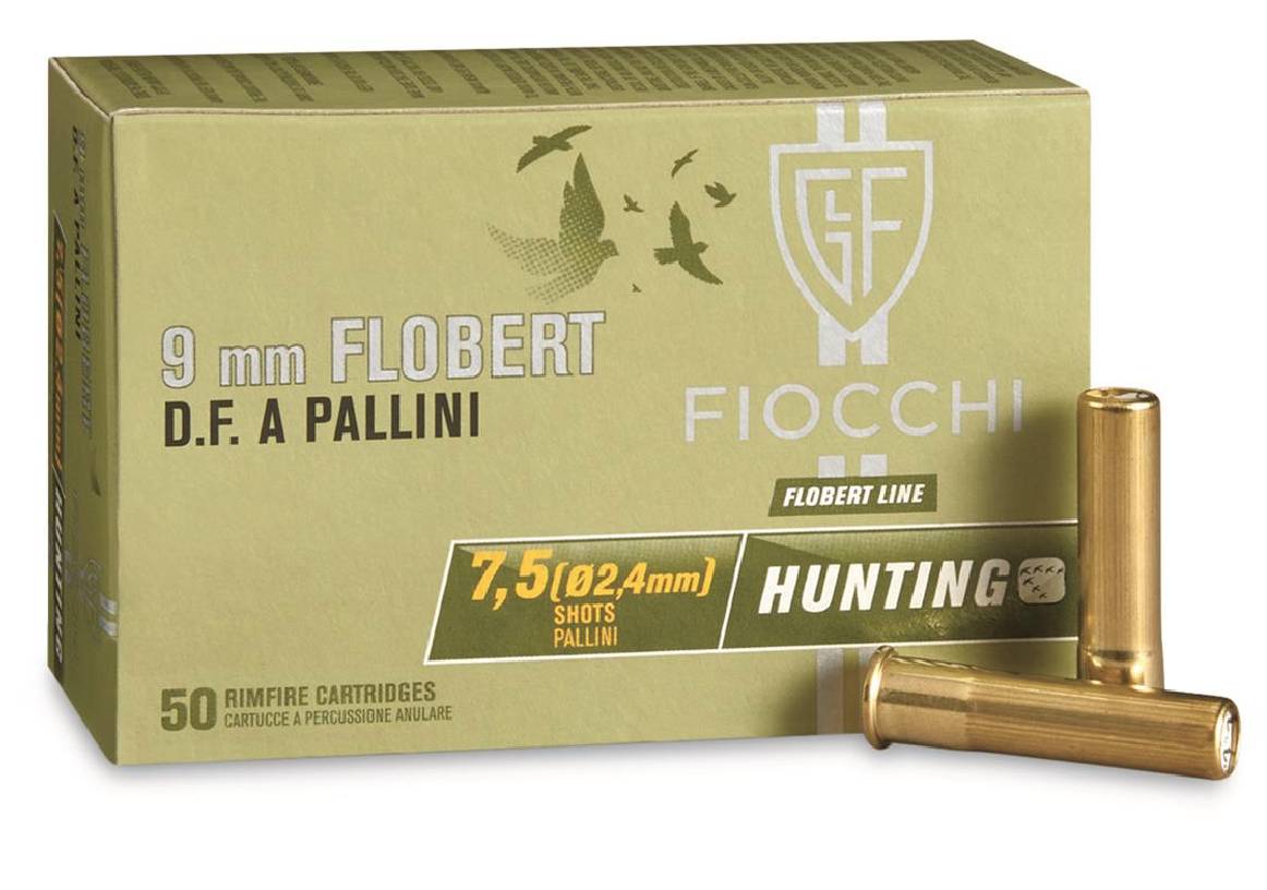 Fiocchi 9FLS9 Rimfire 9mm Flobert 9 Grain Shotshells 50 Rounds