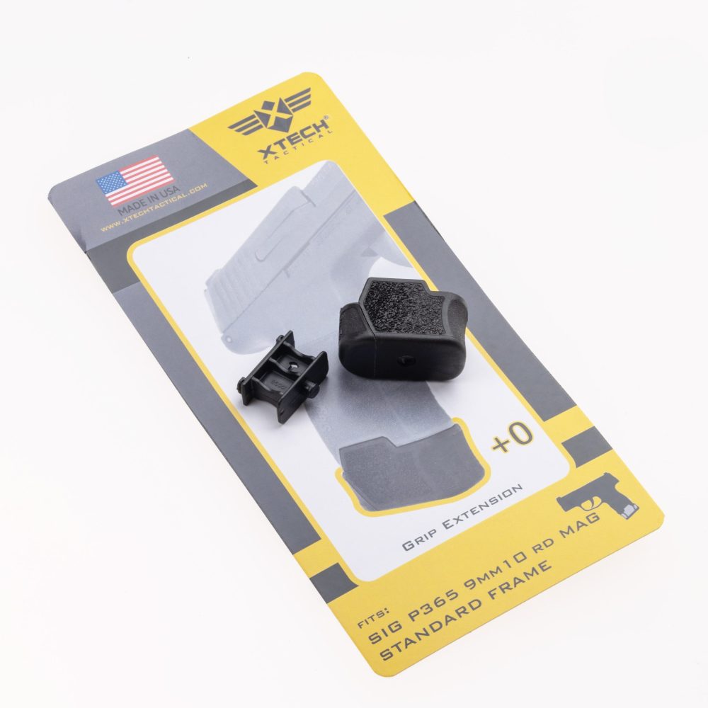 XTECH MTX 365 +0 RD MAGAZINE EXTENSION WITH SPRING FOR P365 9MM 10RD MAGAZINE