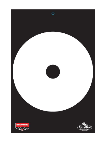 Birchwood Casey Dirty Bird Quickdraw Contrast Target 12x18 6/ct
