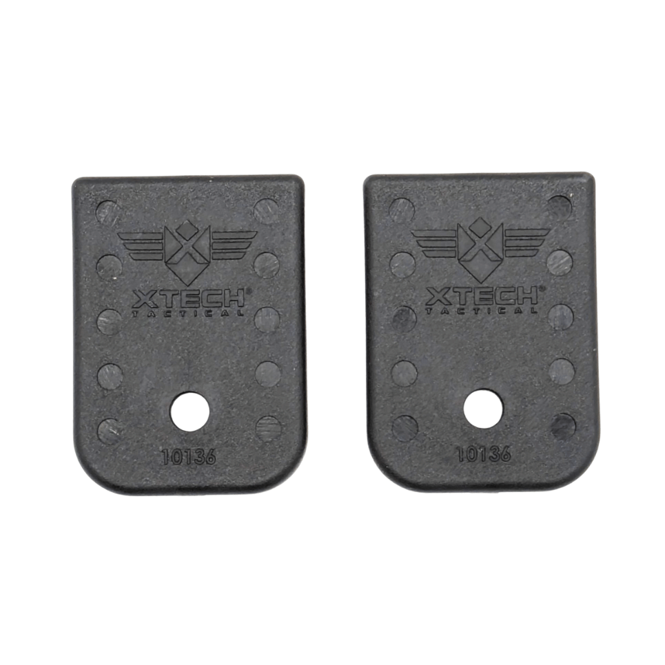 XTECH 2-PACK ENHANCED BASEPLATES FOR GLOCK 9MM/40 DOUBLE STACK