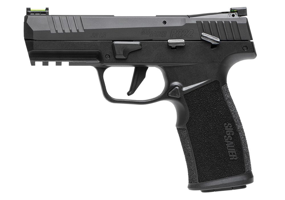 SIG SAUER P322 HGA 22LR 4IN BBL ADJ FOS OPTIC READY 2 20RD MAGS CERAKOTED 80S NIGHT