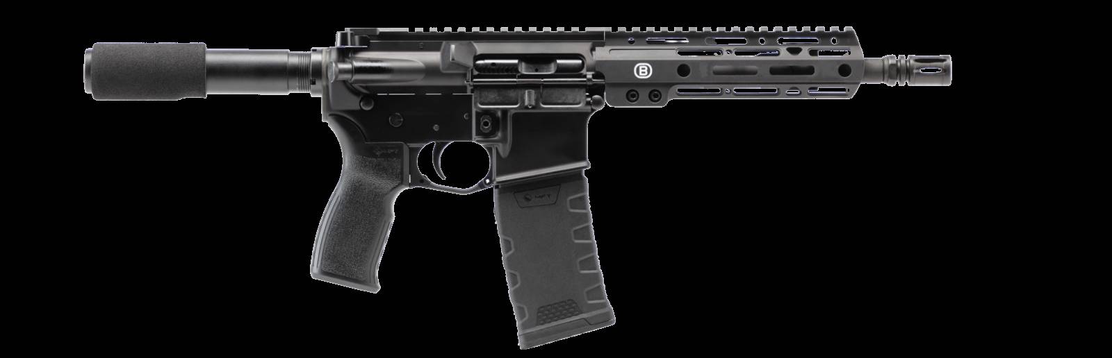 Bersa AR15 300BLK 7.5 MLOK MNF 30RD Pistol: Matte Finish, Aluminum Frame, Mission First Tactical Grip, 1:8 Twist Rate, 23.25" Total Length