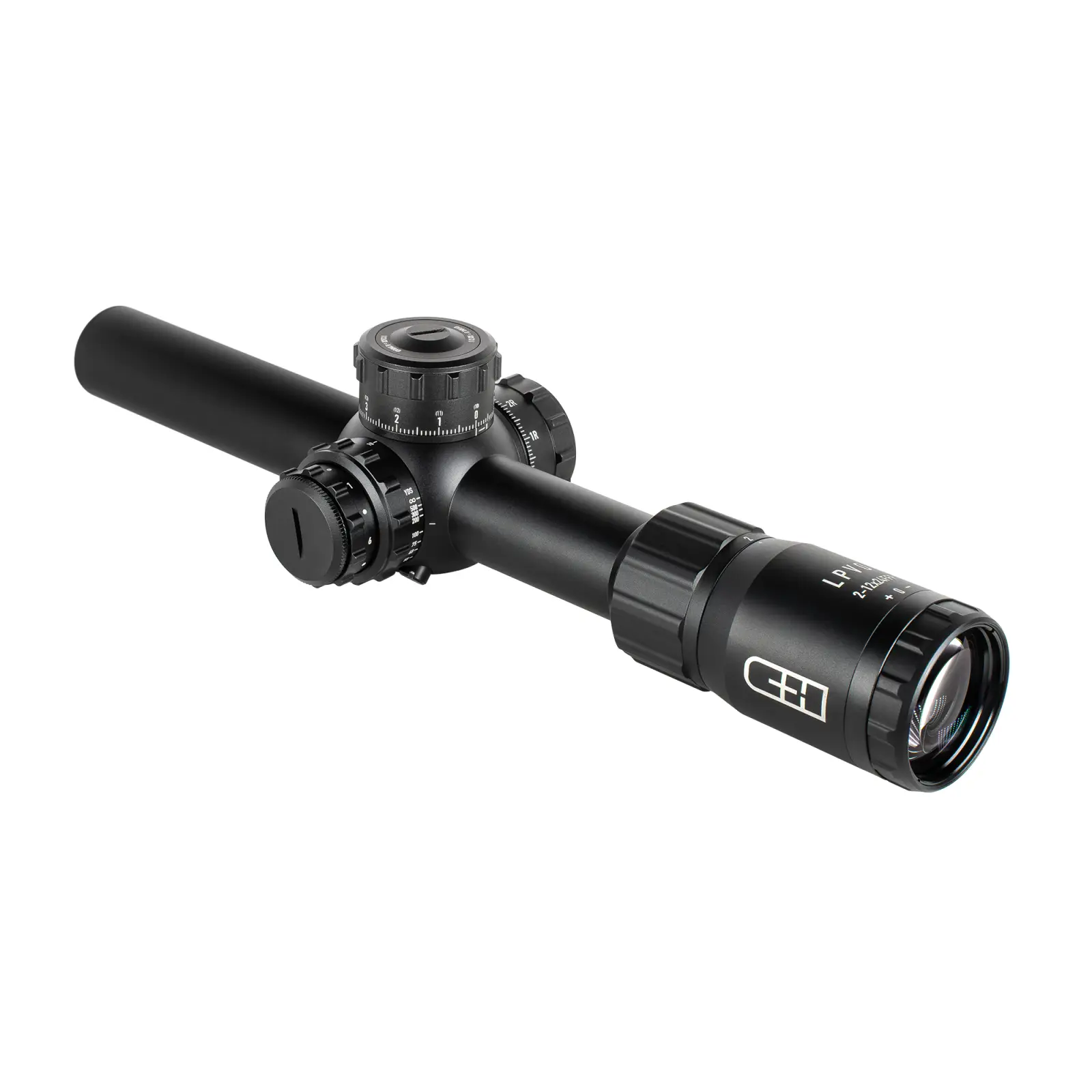 C&H PRECISION LPVO (LOW POWER VARIABLE OPTIC) 2-12 RED DOT RIFLE SCOPE FOR GAS OR BOLT