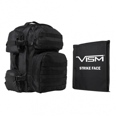NcStar TACTICAL BACKPACK BLACK 6 POCKETS W/ 10'X2...