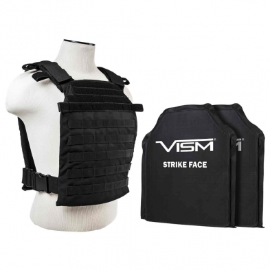NcStar FAST  PLATE CARRIER VEST BLACK W 2 11X14 SH...