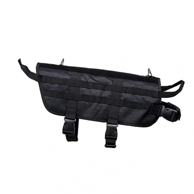NCSTAR K9 TACTICAL VEST LARGE BLACK 2 HANDLE METAL RINGS LOOP VELCRO MOLLE WEBBING