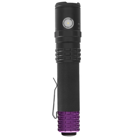 Nightstick USB DUAL-LIGHT FLASHLIGHT - WHITE SPOT/UV FLOOD - LI-ION - BLACK