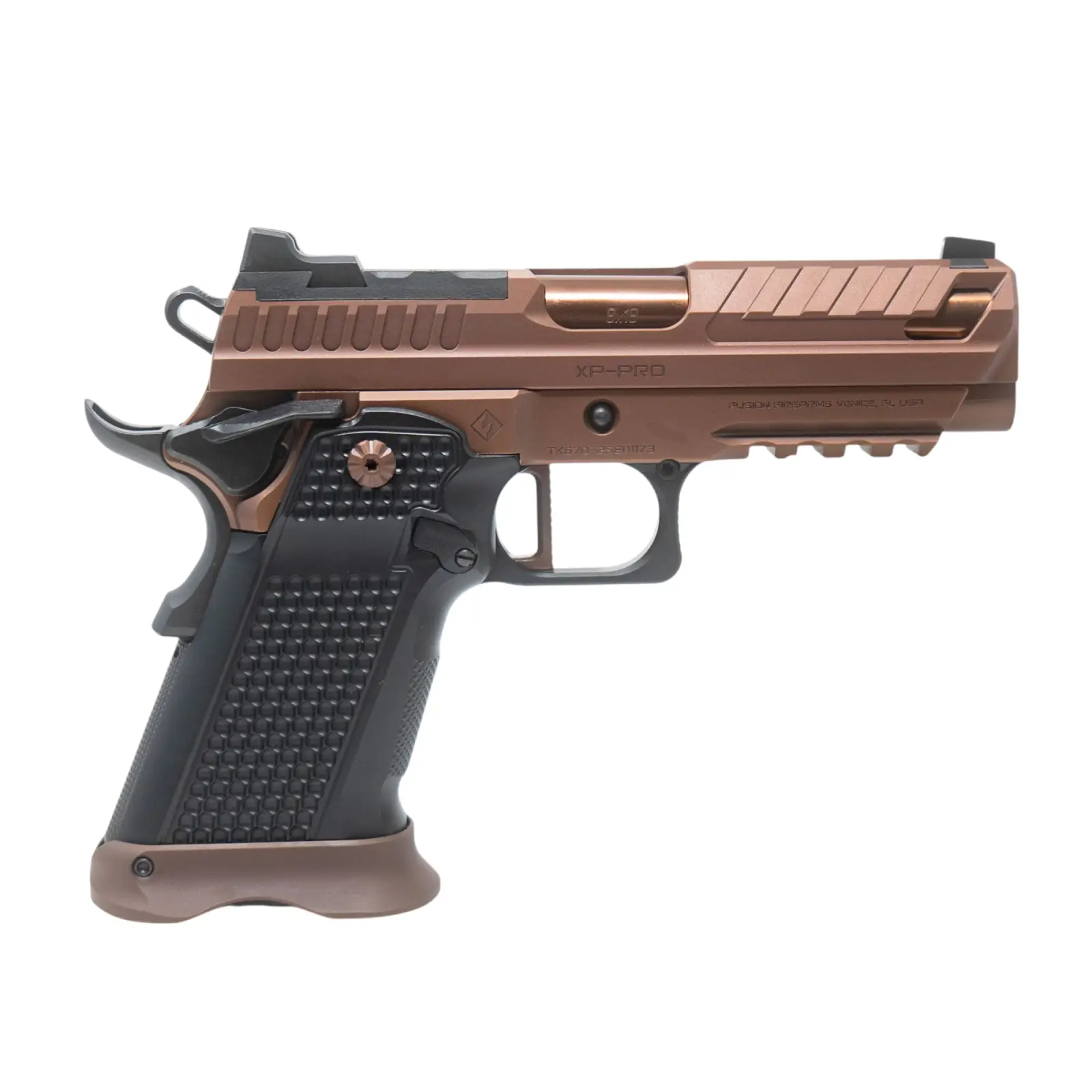 FUSION XP-PRO HGA 9MM 4IN FS BRONZE 2 10RD MAGS RMR CUT CLEANING KIT