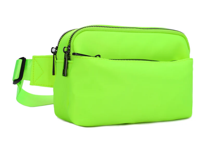 JESSIE & JAMES WAIMEA CONCEALED CARRY FANNY PACK 5.5 H X 8.25 W X 2. D ( NEON GREEN )