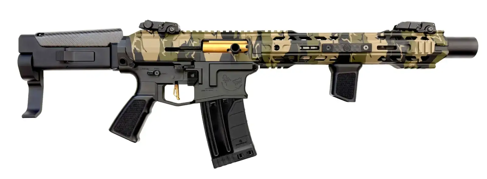ORTHOS JOKER SGA 12GA 13 IN BBL MLOK WOODLAND CAMO ADJ STOCK AMBI CONTROLS 1 5/10RD MAG