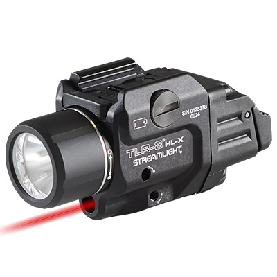 Streamlight TLR-8 HL-X 1000-Lumen USB Multi-Fuel Red Laser Gun Light 69465 - Streamlight - 1,000 LUMENS
