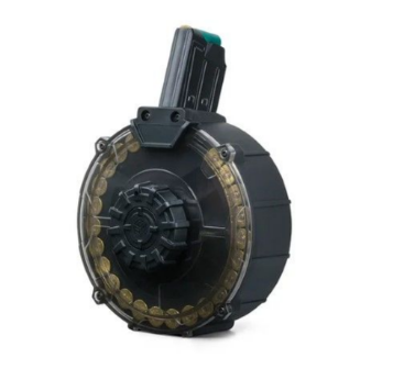 ORTHOS BLACK RIVER 30RD DRUM MAG BLACK W BLACK PARTS
