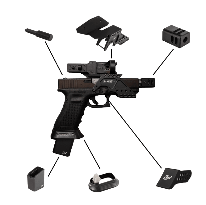 AMERICAN PREC FIREARMS TONI SYSTEM BUNDLE KIT FOR GLOCK 17 GEN 4 BLACK