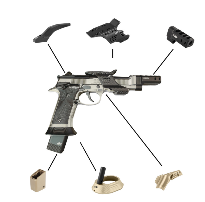 AMERICAN PREC FIREARMS TONI SYSTEM BUNDLE KIT FOR BERETTA 92X SAND