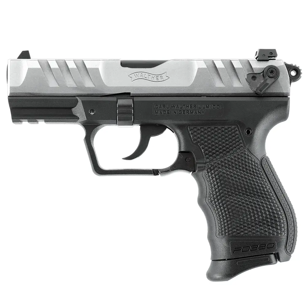 Walther PD380 Nickel 3.7" Barrel .380ACP DA/SA Semi-Auto Pistol with 9-Rd Mag - Walther - 380 ACP