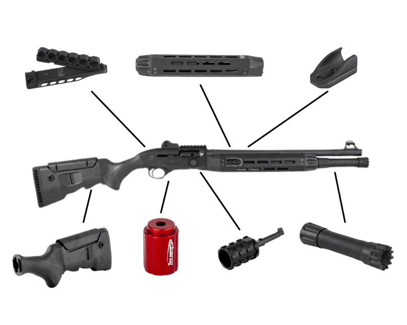 AMERICAN PREC FIREARMS TONI SYSTEM BUNDLE KIT FOR BERETTA 1301 COMP BLACK