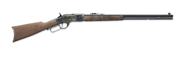 WINCHESTER 1873 RIL 44-40 WIN 24IN OCTAGON BARREL DRILLED AND TAPPED FOR TANG SIGHT WALNUT STOCK