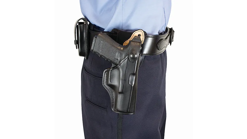DeSantis SAFETY STAR HOLSTER BLACK LEATHER RH GLOCK 17 22 31 GLOCK 17 GEN 5