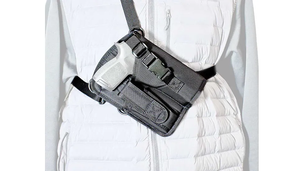 DESANTIS YUKON HOLSTER LH BLACK NYLON ADJ HARNESSLARGE SEMI-AUTO