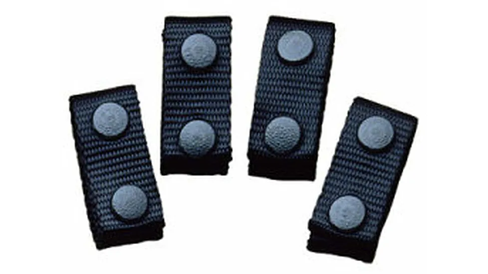DESANTIS 2IN NYLON BELT KEEPERS FISTS 2IN BELT 4 PACK BLACK